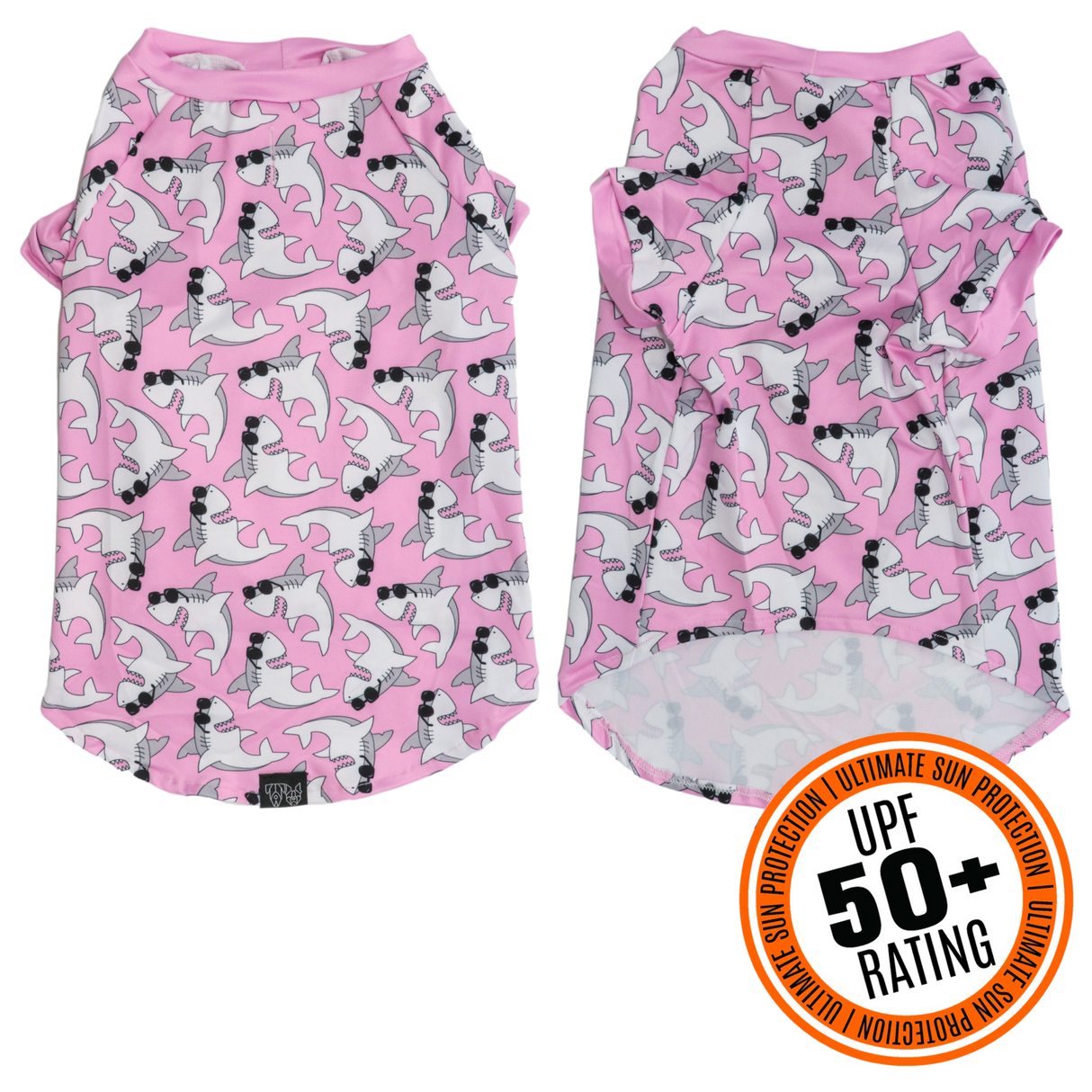 Big and Little Dogs strand shirt met UV bescherming  Bite Me (Pink Version) - Premium Hondenkleding > zonbescherming from Big and Little Dogs - Just €20.99! Shop now at Frenkiezdogshop