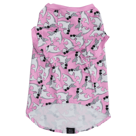 Big and Little Dogs strand shirt met UV bescherming Bite Me (Pink Version) Hondenkleding > zonbescherming X - Small