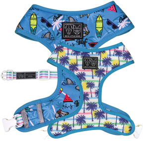 Big and Little Dogs Reversible Surf's Up - Premium hondentuig > honden harnas from Big and Little Dogs - Just €10! Shop now at Frenkiezdogshop