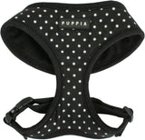 Puppia Dotty Harness model A black - Premium hondentuig > honden harnas from Puppia - Just €17.99! Shop now at Frenkiezdogshop