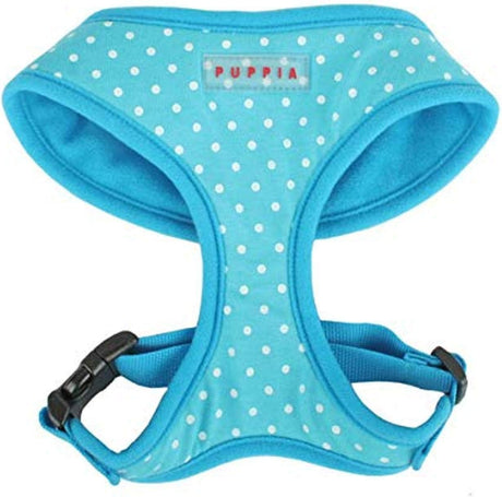 Puppia Dotty Harness model A skyblue hondentuig > honden harnas > model A X - Small