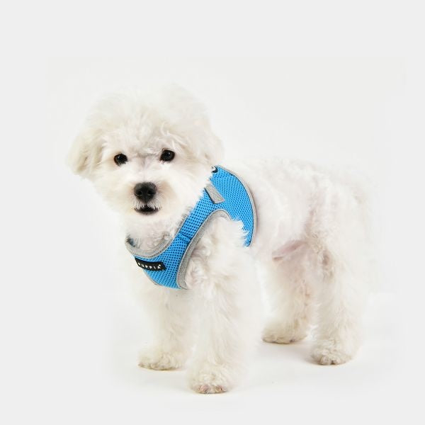 Puppia Soft Vest Harness II model B sky blue - Premium hondentuig > honden harnas from Puppia - Just €19.99! Shop now at Frenkiezdogshop