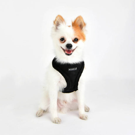 Puppia Terry Harness model A black hondentuig > honden harnas > model A Small