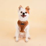 Puppia Terry Harness model A brown - Premium hondentuig > honden harnas from Puppia - Just €26.99! Shop now at Frenkiezdogshop