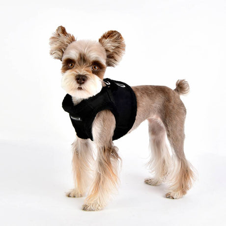Puppia Terry Vest Harness model B black hondentuig > honden harnas > model B Small