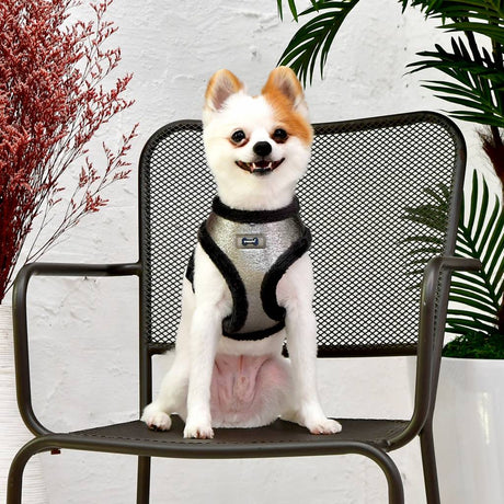 Puppia Evon Harness model A silver ( ALLEEN XLARGE ) hondentuig > honden harnas > model A Large
