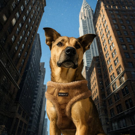 Puppia Winterstride Harness model A Beige hondentuig > honden harnas > model A Small