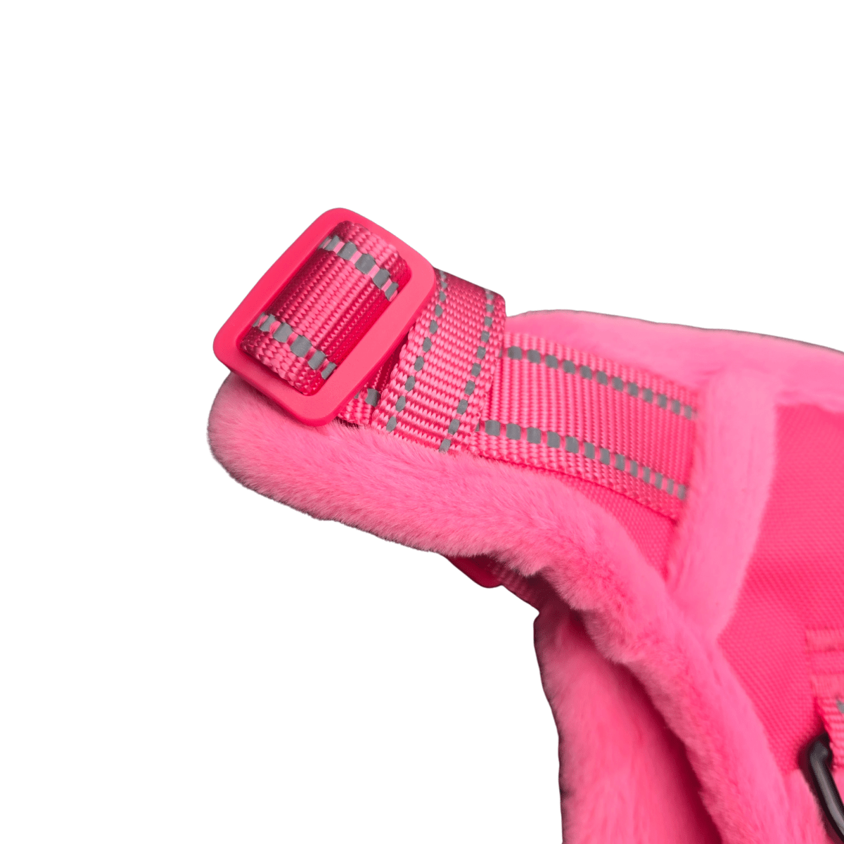 Frenkiez Teddy reflective Y tuig no pull dogharness Hot Pink hondentuig > honden harnas > Y tuigen Small