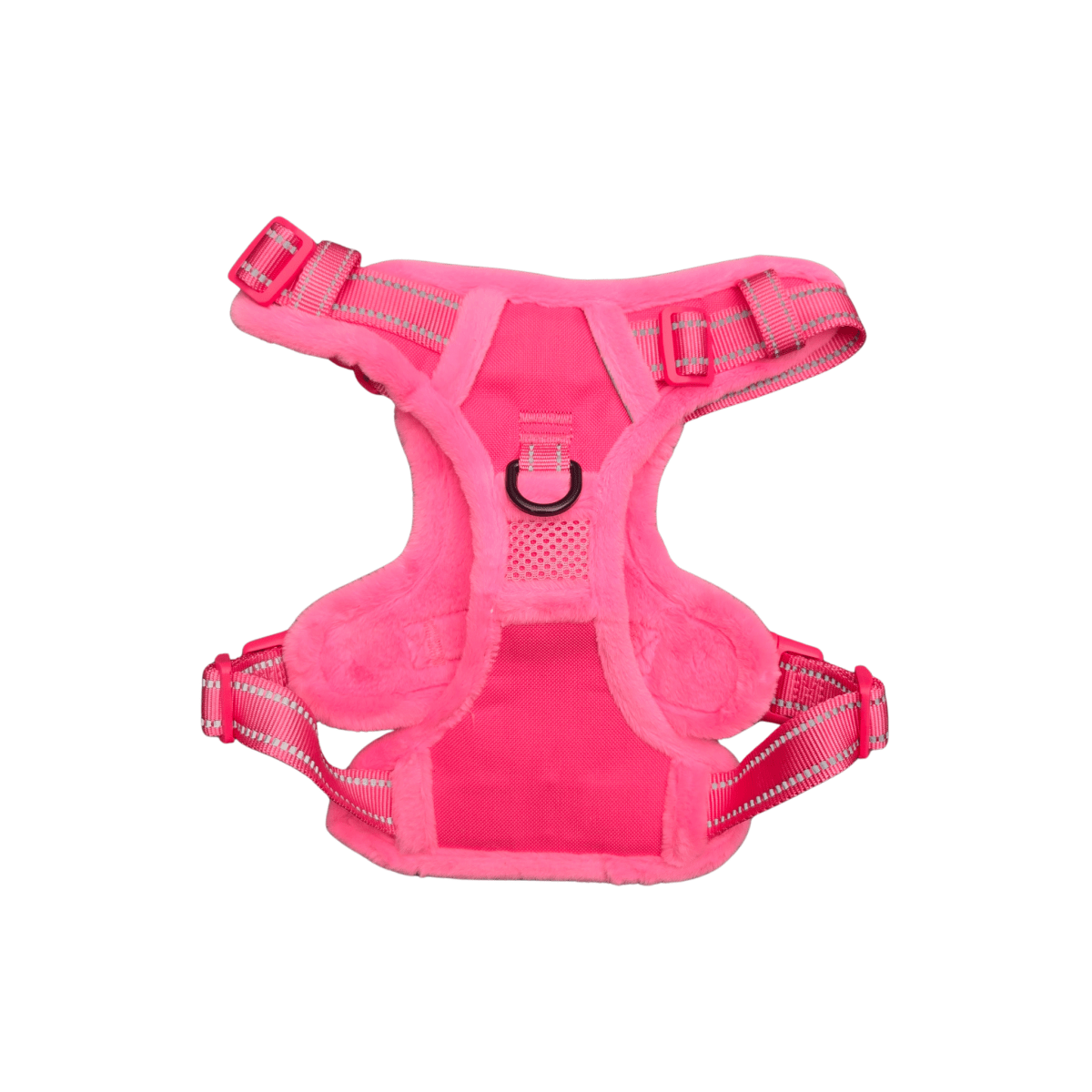 Frenkiez Teddy reflective Y tuig no pull dogharness Hot Pink hondentuig > honden harnas > Y tuigen Small
