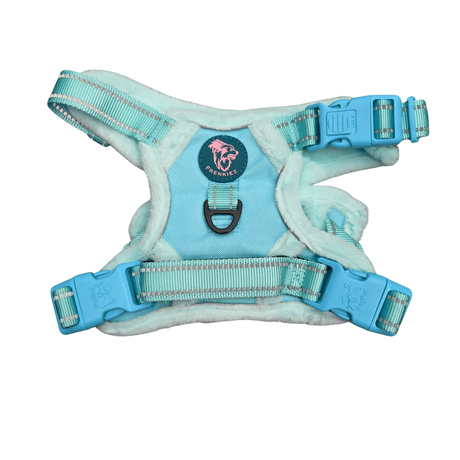 Frenkiez Teddy reflective Y tuig no pull dogharness Mint hondentuig > honden harnas > Y tuigen Small