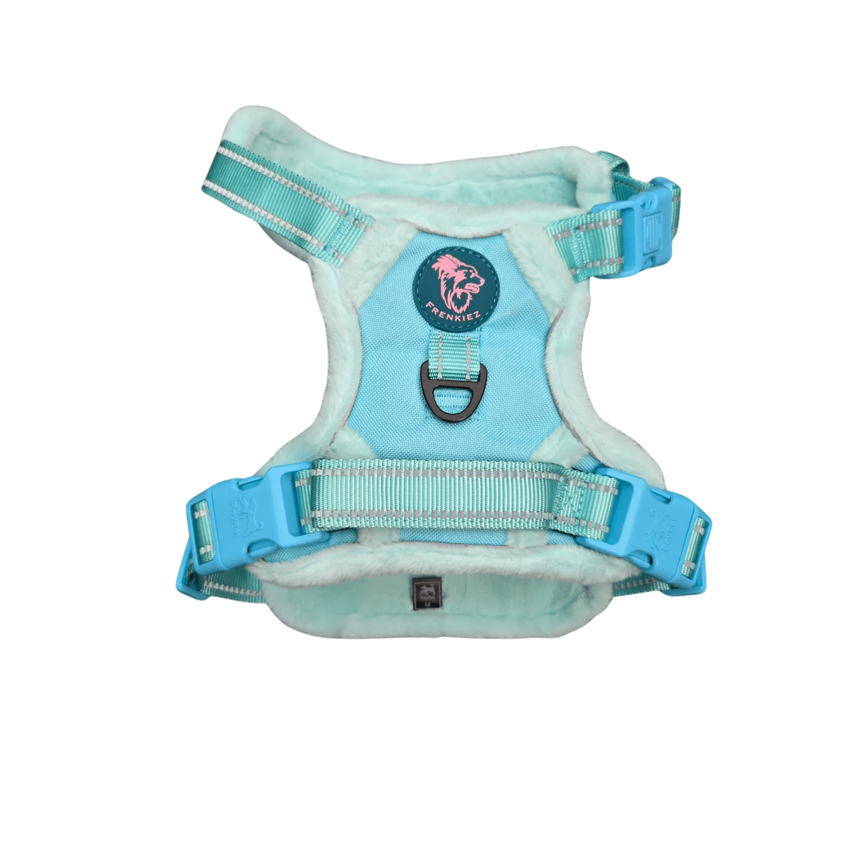 Frenkiez Teddy reflective Y tuig no pull dogharness Mint hondentuig > honden harnas > Y tuigen Small