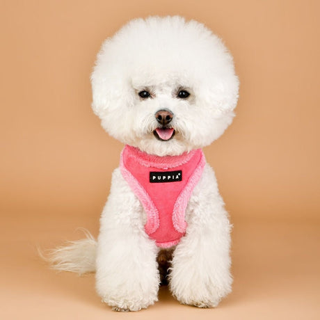 Puppia Terry Harness model A Pink hondentuig > honden harnas > model A Small