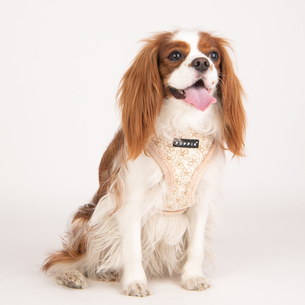 Puppia Hepatica  Harness Model A Beige - Premium hondentuig > honden harnas from Puppia - Just €26.99! Shop now at Frenkiezdogshop