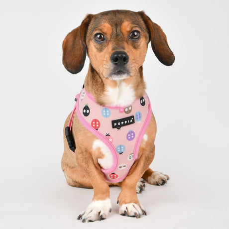 Puppia Lady Beetle Harness Model A Pink hondentuig > honden harnas > model A Small