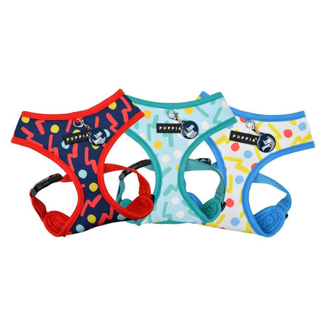 Puppia Fete Harness Model A Blue hondentuig > honden harnas > model A Large