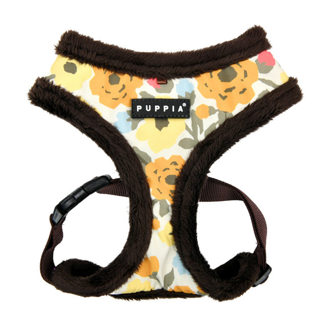 Puppia Alyssa Harness Model A Brown - Premium hondentuig > honden harnas from Puppia - Just €26.99! Shop now at Frenkiezdogshop