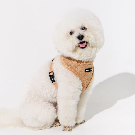 Puppia Douglas Harness model A Beige hondentuig > honden harnas > model A Small