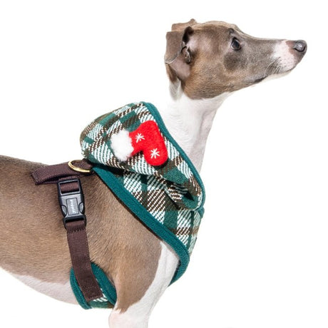 Puppia Festive Harness model A Green hondentuig > honden harnas > model A Small