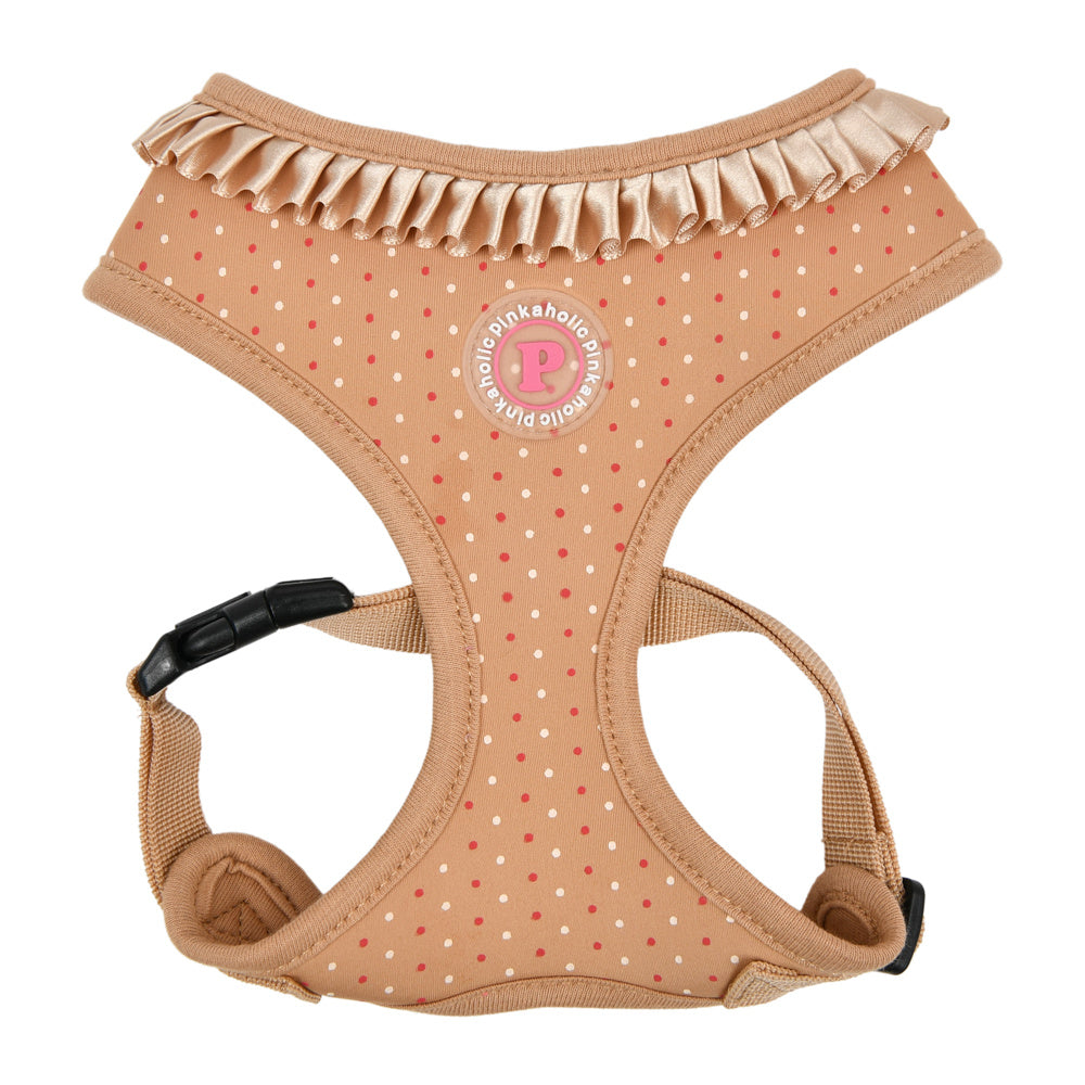 Pinkaholic Mila harness Beige - Premium hondentuig > honden harnas from Pinkaholic - Just €27.99! Shop now at Frenkiezdogshop