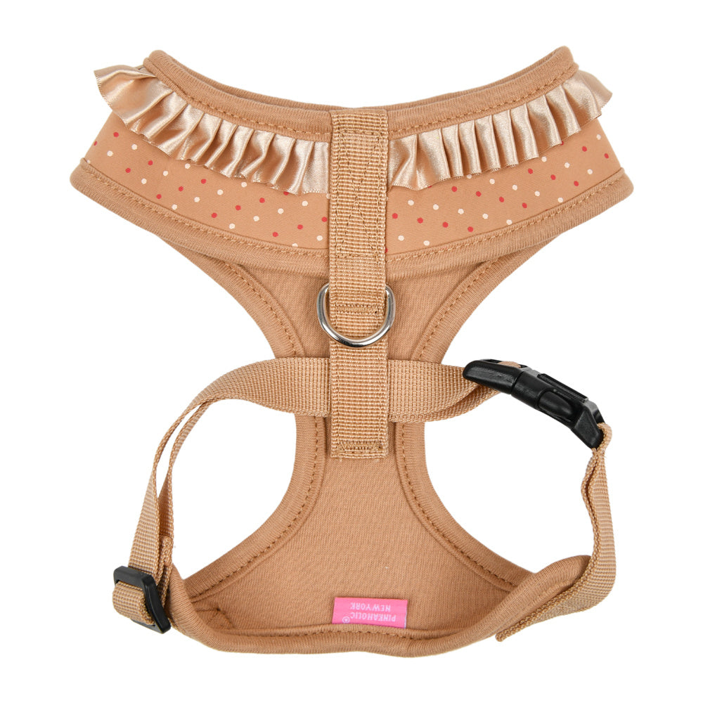 Pinkaholic Mila harness Beige - Premium hondentuig > honden harnas from Pinkaholic - Just €27.99! Shop now at Frenkiezdogshop