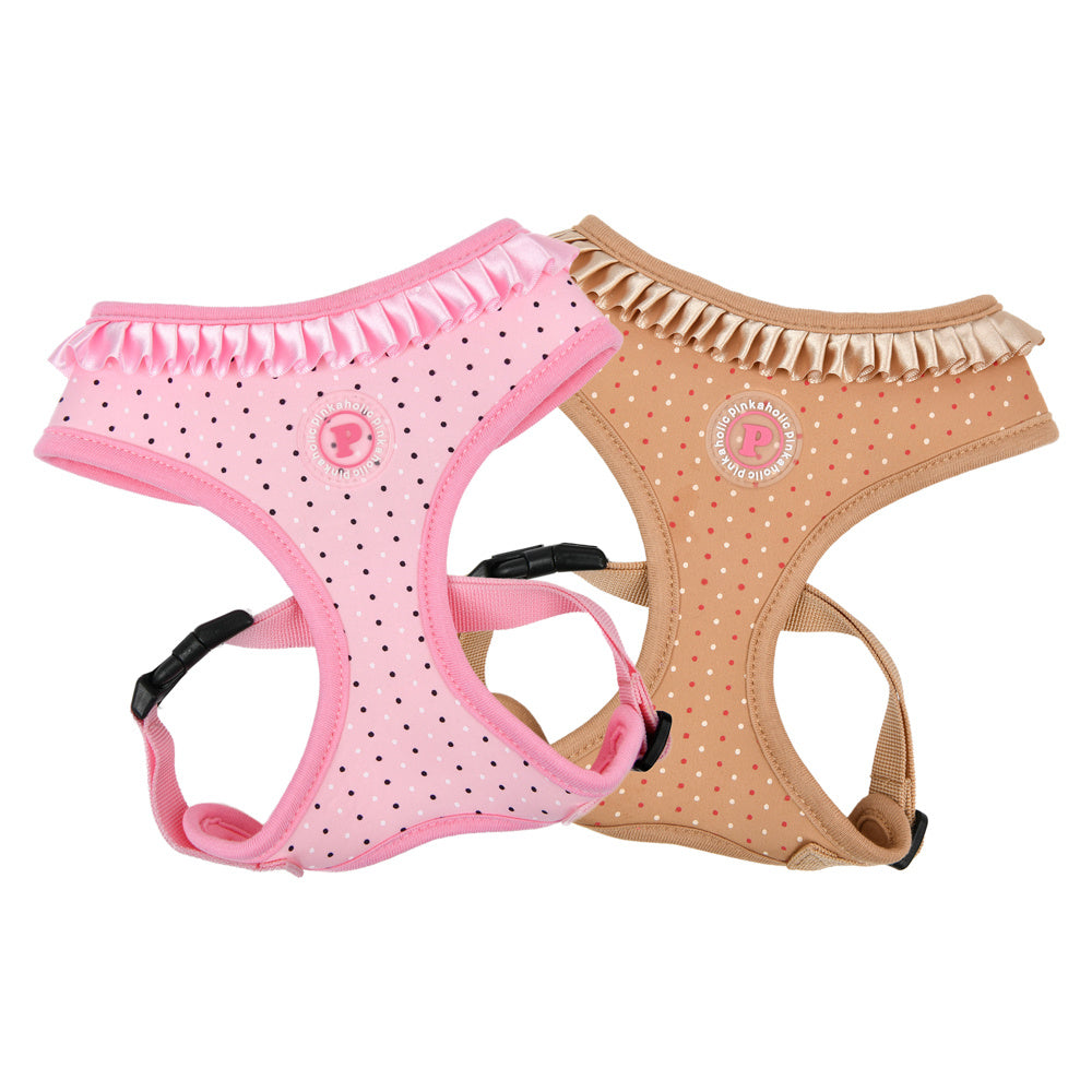 Pinkaholic Mila harness Beige - Premium hondentuig > honden harnas from Pinkaholic - Just €27.99! Shop now at Frenkiezdogshop