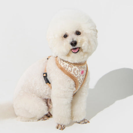Pinkaholic Tailsy Harness A Beige hondentuig > honden harnas > model A Small