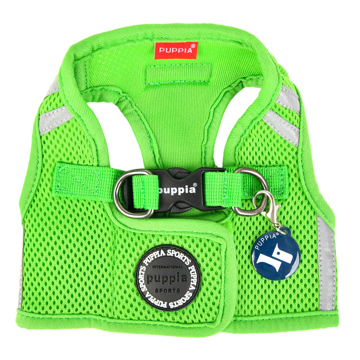 Puppia Soft Vest Harness PRO model B Green - Premium hondentuig > honden harnas from Puppia - Just €23.99! Shop now at Frenkiezdogshop