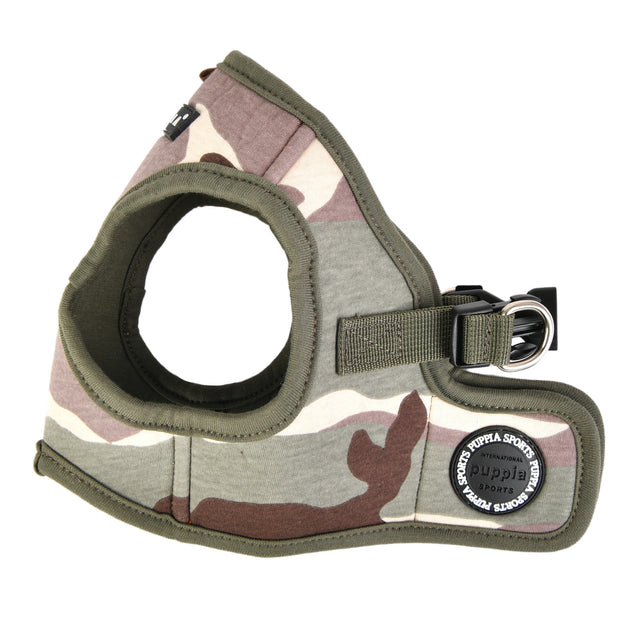 Puppia Lance Harness model B Camo ( Small ) - Premium hondentuig > honden harnas from Puppia - Just €29.99! Shop now at Frenkiezdogshop