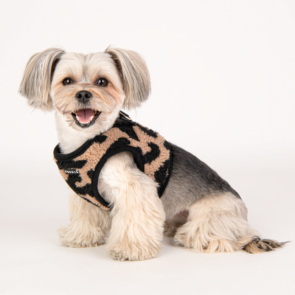 Puppia Vest Harness B Serval Beige - Premium hondentuig > honden harnas from Puppia - Just €31.99! Shop now at Frenkiezdogshop