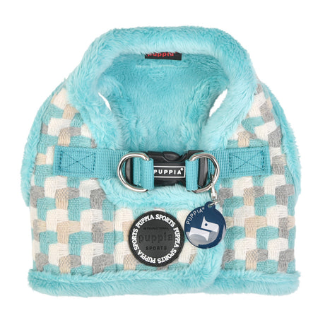 Puppia Vest Harness B Arden Aqua ( S  ) - Premium hondentuig > honden harnas from Puppia - Just €27.99! Shop now at Frenkiezdogshop