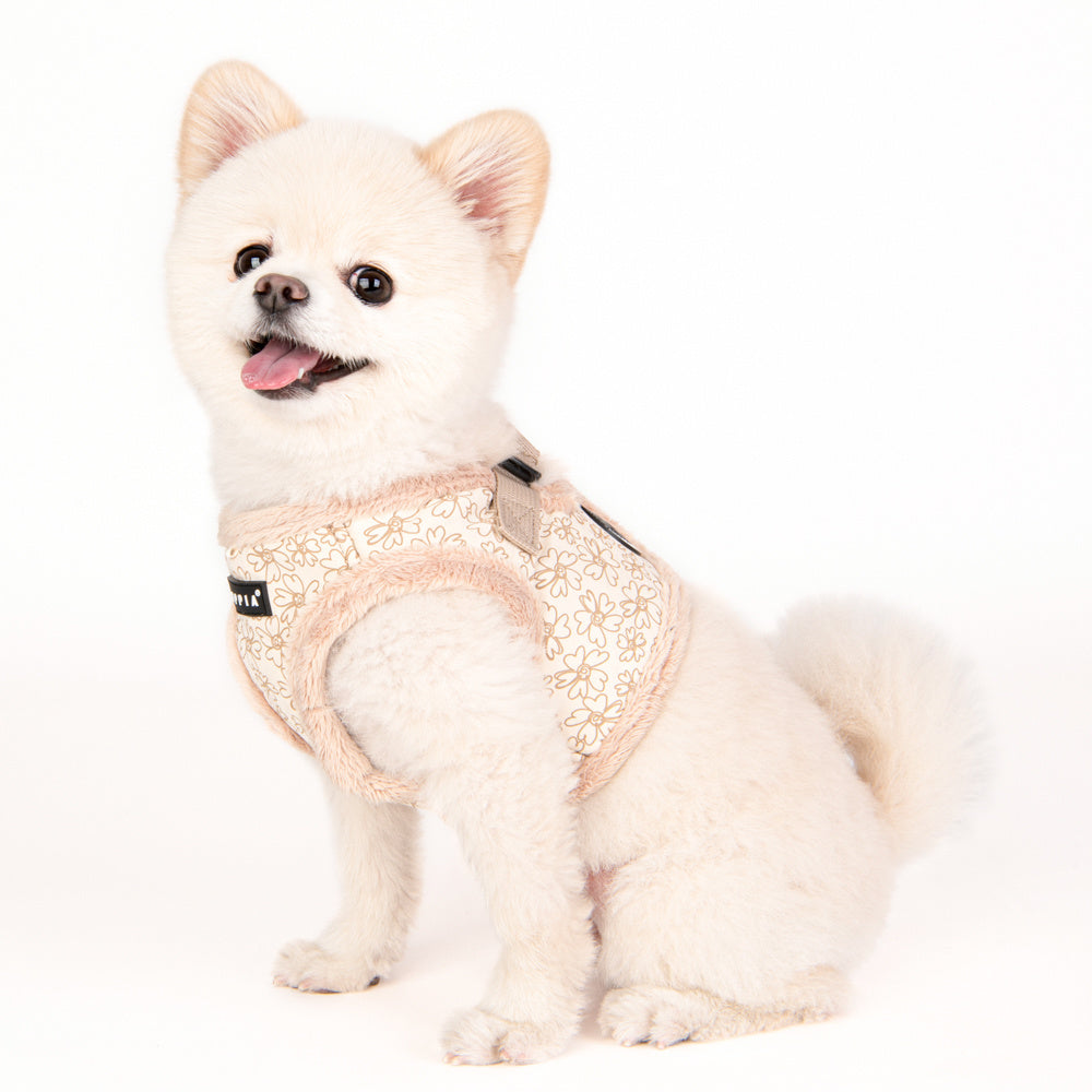 Puppia Vest Harness B Hepatica Beige - Premium hondentuig > honden harnas from Puppia - Just €31.99! Shop now at Frenkiezdogshop