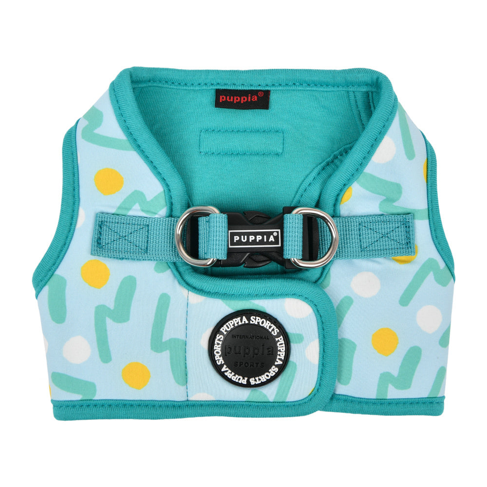 Puppia Fete  Vest Harness model B Aqua - Premium hondentuig > honden harnas from Puppia - Just €26.99! Shop now at Frenkiezdogshop