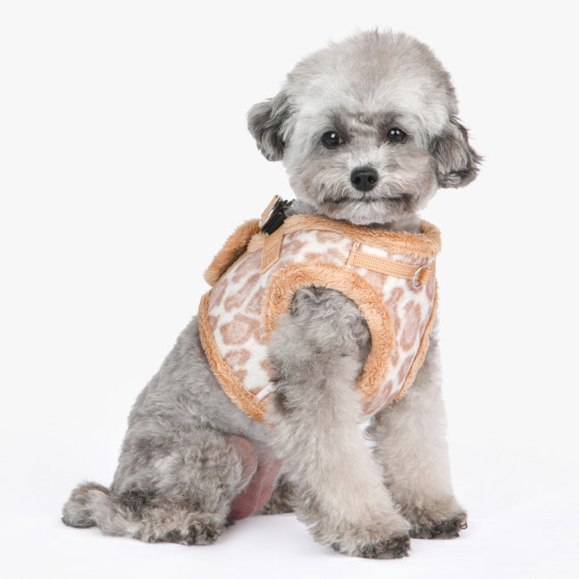 Puppia Kovo Vest Harness model B Beige - Premium hondentuig > honden harnas from Puppia - Just €38.99! Shop now at Frenkiezdogshop