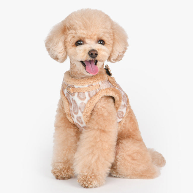 Puppia Kovo Vest Harness model B Beige - Premium hondentuig > honden harnas from Puppia - Just €38.99! Shop now at Frenkiezdogshop