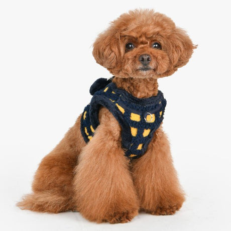 Puppia Stefan Vest Harness model B Navy hondentuig > honden harnas > model B Small