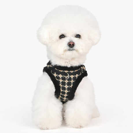 Puppia Jace Vest Harness model B Black hondentuig > honden harnas > model B Small