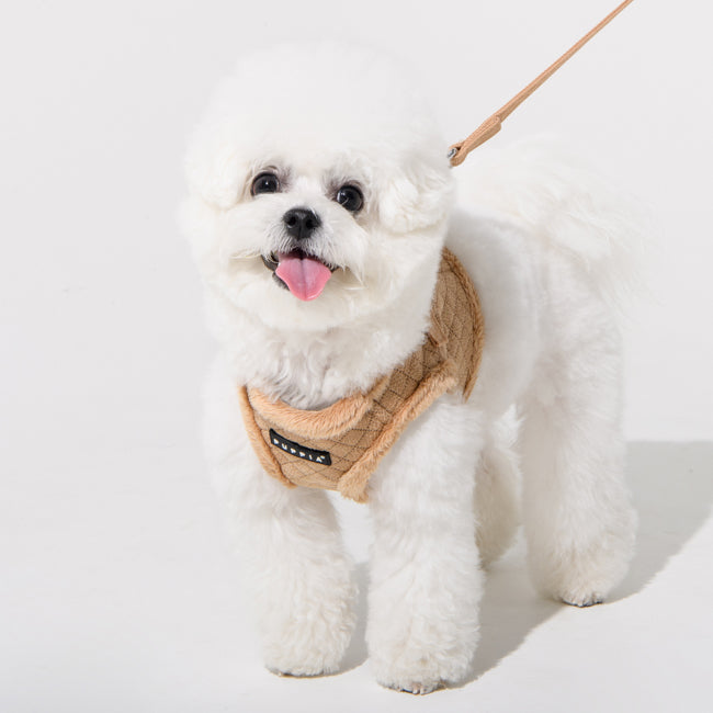 Puppia Douglas Vest Harness B Beige - Premium hondentuig > honden harnas from Puppia - Just €29.99! Shop now at Frenkiezdogshop