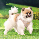 Puppia Recycled Eco Vest Harness B Beige hondentuig > honden harnas > model B Small