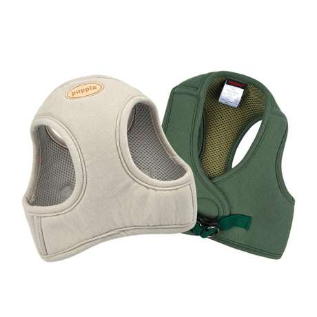 Puppia Recycled Eco Vest Harness B Khaki hondentuig > honden harnas > model B Small