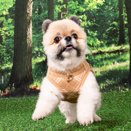 Puppia Corwin Vest Harness model B Beige hondentuig > honden harnas > model B Small