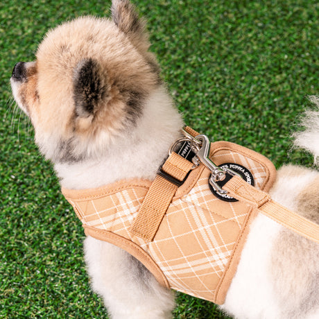 Puppia Corwin Vest Harness model B Beige hondentuig > honden harnas > model B Small