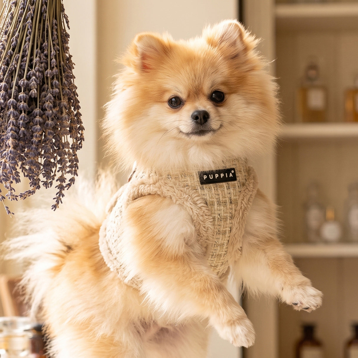 Puppia Stellar Vest Harness Model B - Beige