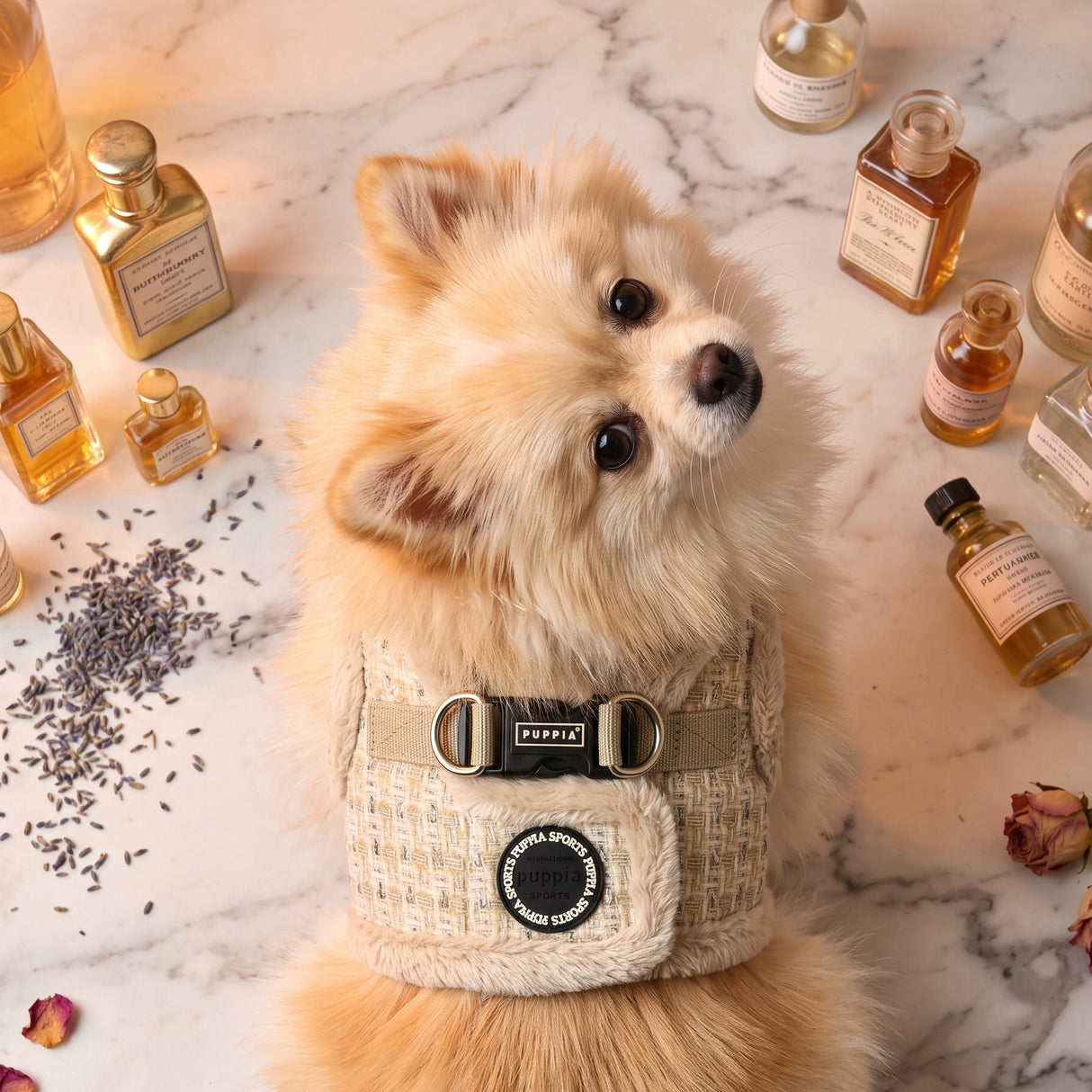 Puppia Stellar Vest Harness Model B - Beige