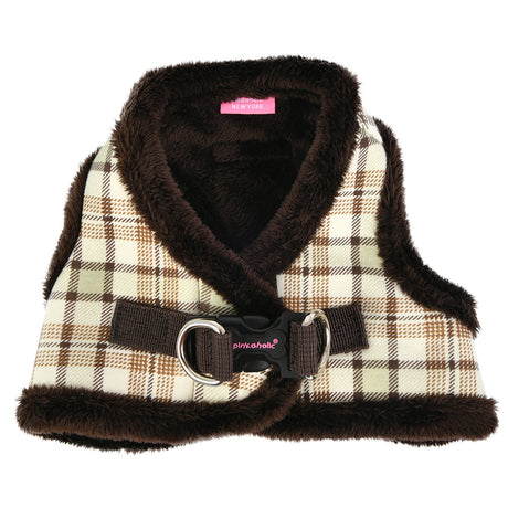 Pinkaholic Aline Pinka Harness Brown - Premium hondentuig > honden harnas from Pinkaholic - Just €29.99! Shop now at Frenkiezdogshop