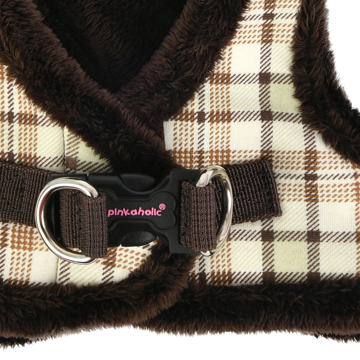 Pinkaholic Aline Pinka Harness Brown - Premium hondentuig > honden harnas from Pinkaholic - Just €29.99! Shop now at Frenkiezdogshop