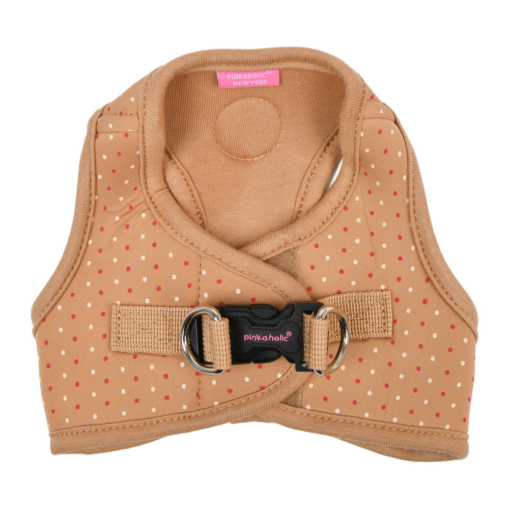 Pinkaholic Mila Vest Harness Beige - Premium hondentuig > honden harnas from Pinkaholic - Just €32.99! Shop now at Frenkiezdogshop