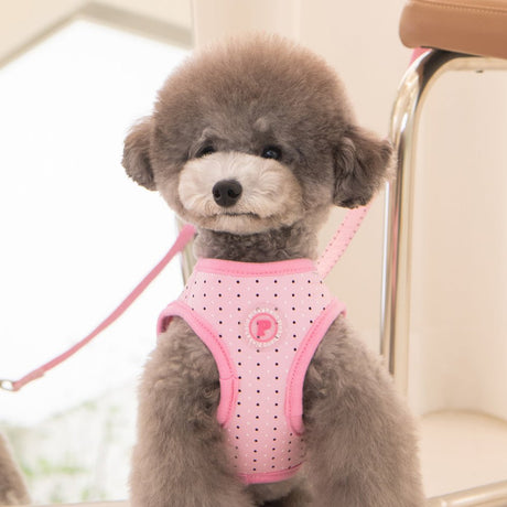 Pinkaholic Mila Vest Harness Pink hondentuig > honden harnas > model B Small