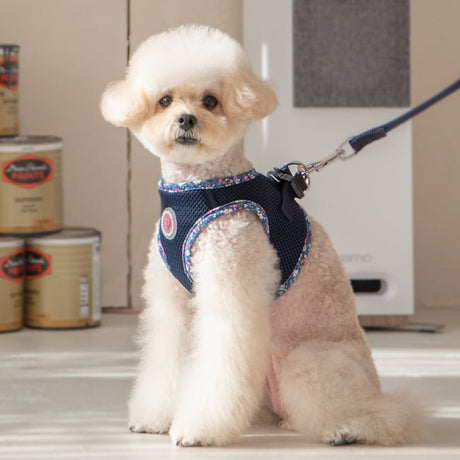 Pinkaholic Emma Vest Harness Navy hondentuig > honden harnas > model B Small