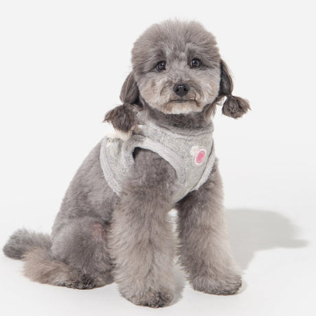 Pinkaholic Lidia Vest Harness Light Grey hondentuig > honden harnas > model B Small