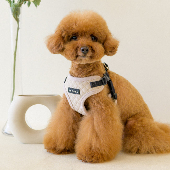 Puppia Irvin Harness Model C Cream - Premium hondentuig > honden harnas from Puppia - Just €29.99! Shop now at Frenkiezdogshop